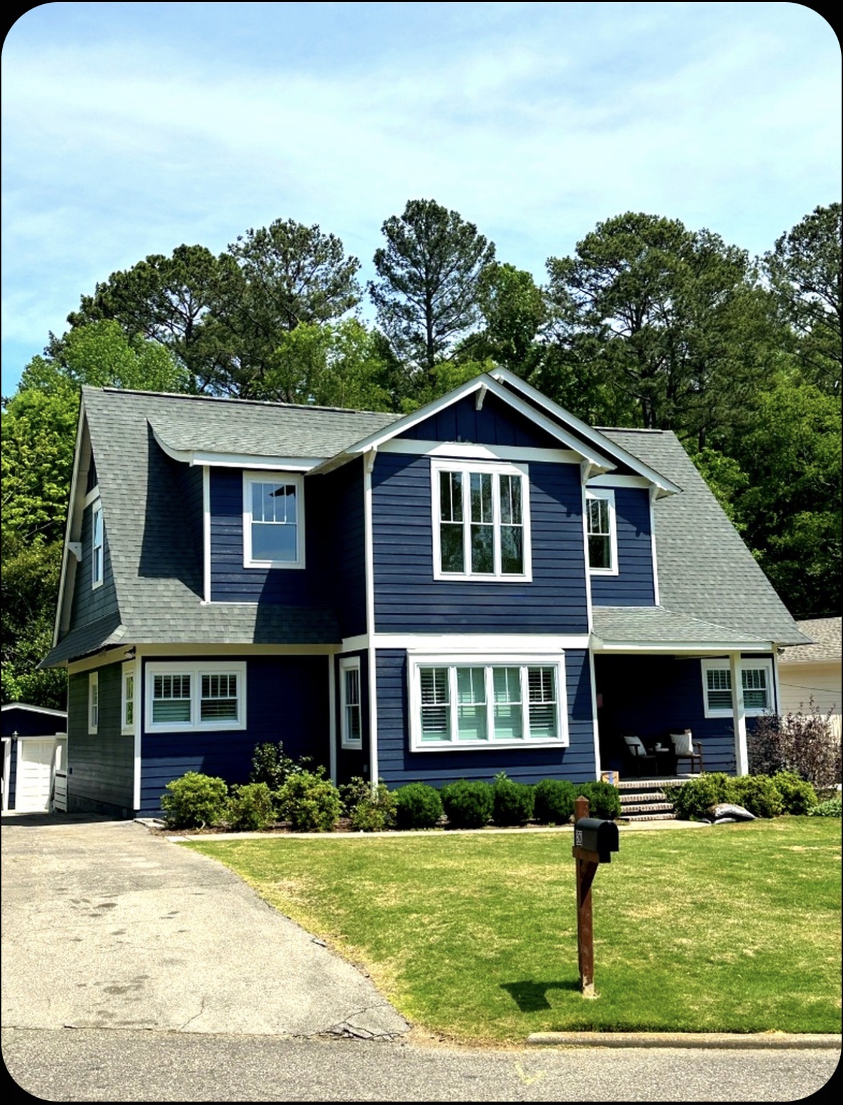 House after second story addition